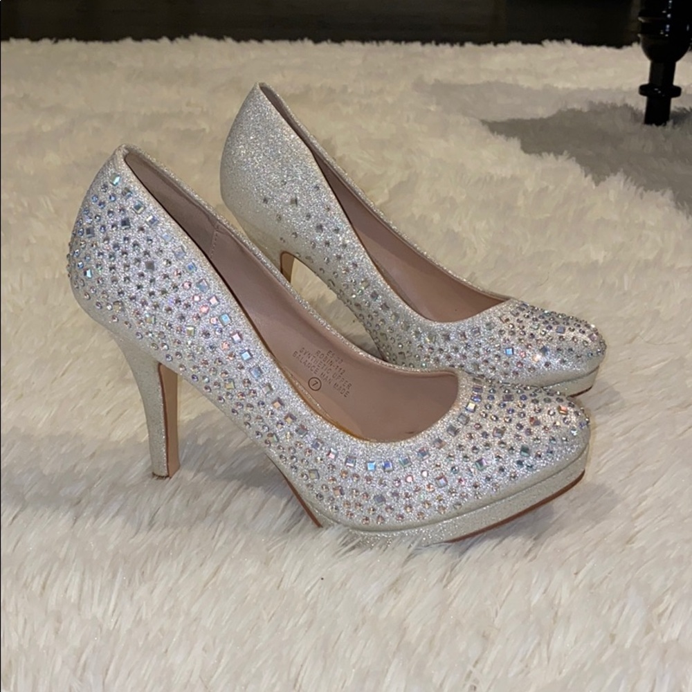 Bedazzled high heels
